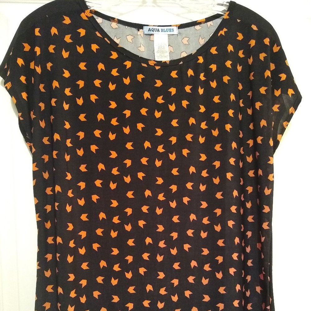 Cute Black & Orange Top